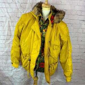 vintage donny brook ski jacket with removable vest sz large bright colorful